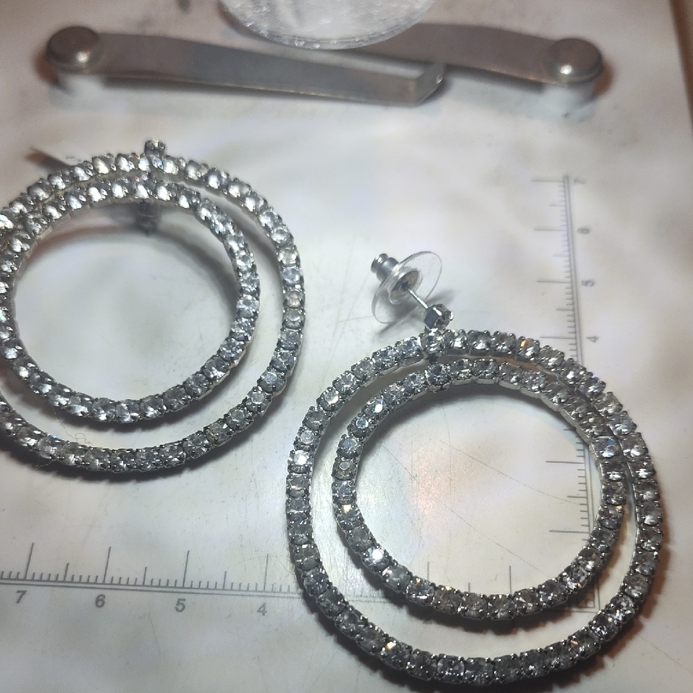Elegant Silver Hoop Earrings